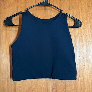 Girlfriend Collective Black Crop Top